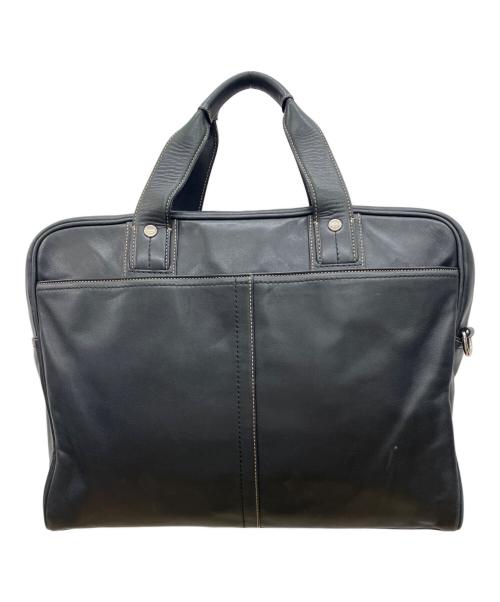 COACH（コーチ）COACH (コーチ) オールレザー　ビジネスバッグ ブラックの古着・服飾アイテム