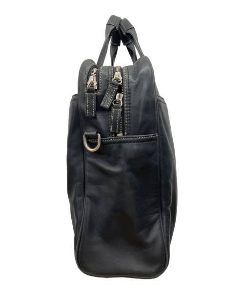 COACH（コーチ）COACH (コーチ) オールレザー　ビジネスバッグ ブラックの古着・服飾アイテム