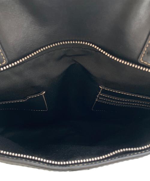 COACH（コーチ）COACH (コーチ) オールレザー　ビジネスバッグ ブラックの古着・服飾アイテム