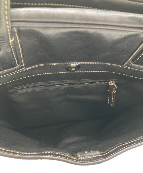 COACH（コーチ）COACH (コーチ) オールレザー　ビジネスバッグ ブラックの古着・服飾アイテム