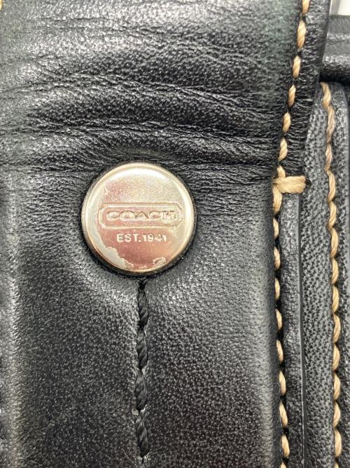 COACH（コーチ）COACH (コーチ) オールレザー　ビジネスバッグ ブラックの古着・服飾アイテム