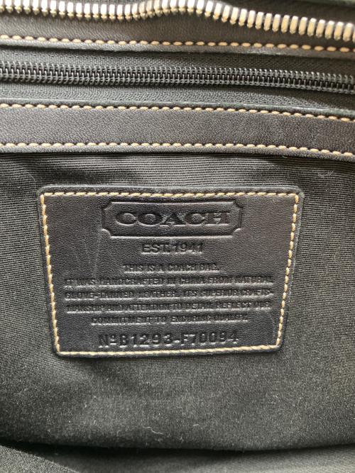 COACH（コーチ）COACH (コーチ) オールレザー　ビジネスバッグ ブラックの古着・服飾アイテム