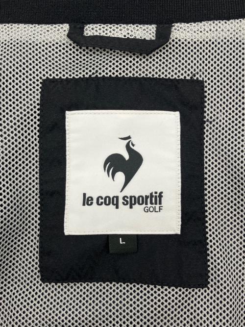 le coq sportif GOLF（ルコック スポルティフ ゴルフ）le coq sportif GOLF (ルコック スポルティフ ゴルフ) ウインドブレーカー ブラック×ホワイト サイズ:Lの古着・服飾アイテム