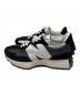 NEW BALANCE (ニューバランス) ローカットスニーカー ブラック×ホワイト サイズ:23：6000円