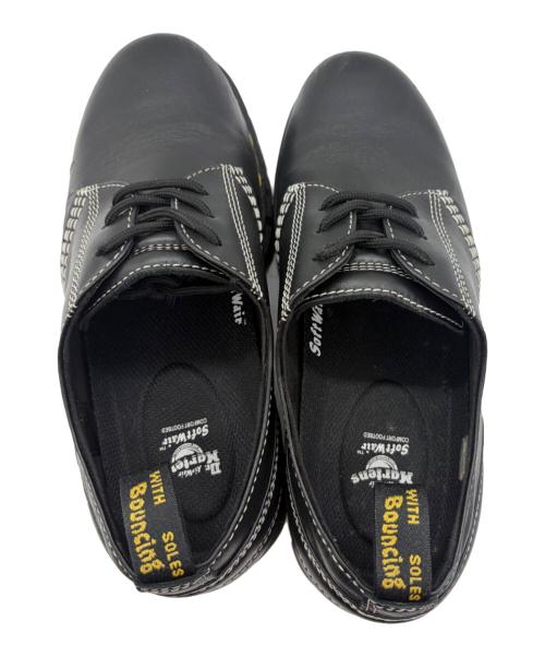 Dr.Martens（ドクターマーチン）Dr.Martens (ドクターマーチン) AUDRICK 3EYE SHOE ブラック×イエロー サイズ:UK9　EU43の古着・服飾アイテム
