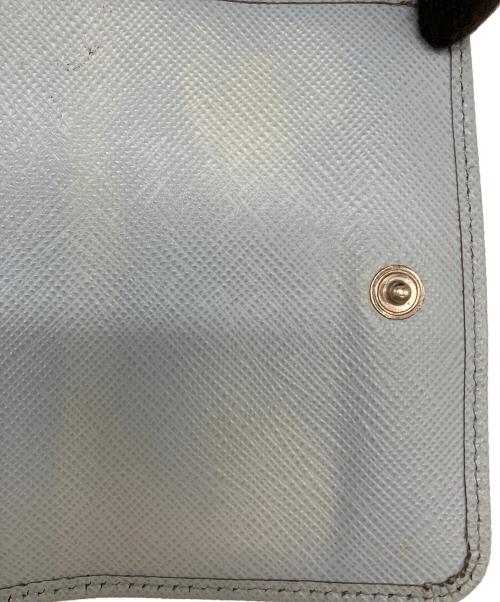 PRADA（プラダ）PRADA (プラダ) 3つ折り財布 スカイブルーの古着・服飾アイテム
