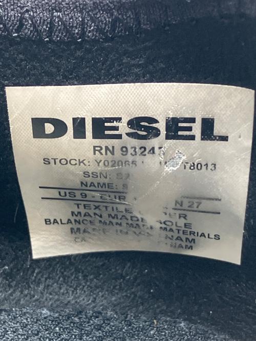 DIESEL（ディーゼル）DIESEL (ディーゼル) スリッポン ブラック サイズ:27cmの古着・服飾アイテム