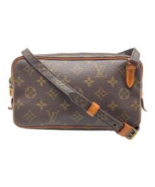 LOUIS VUITTON（ルイ ヴィトン）の古着「ショルダーバッグ モノグラム ポシェット マルリーバンドリエール」｜ブラウン
