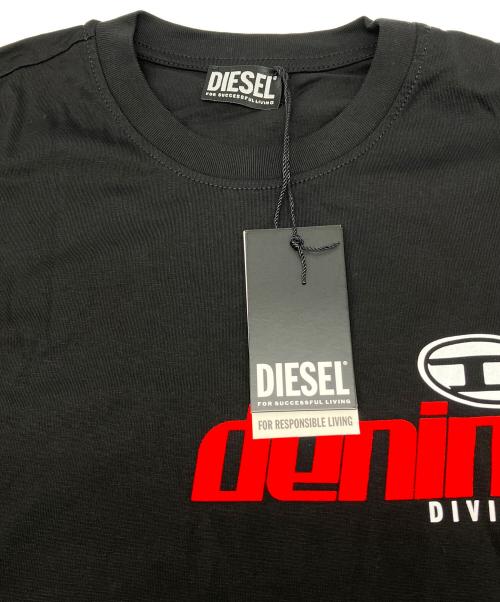 DIESEL（ディーゼル）DIESEL (ディーゼル) ロングスリープTシャツ ブラック サイズ:Ｍの古着・服飾アイテム