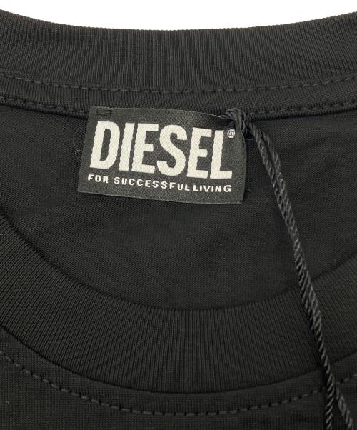 DIESEL（ディーゼル）DIESEL (ディーゼル) ロングスリープTシャツ ブラック サイズ:Ｍの古着・服飾アイテム