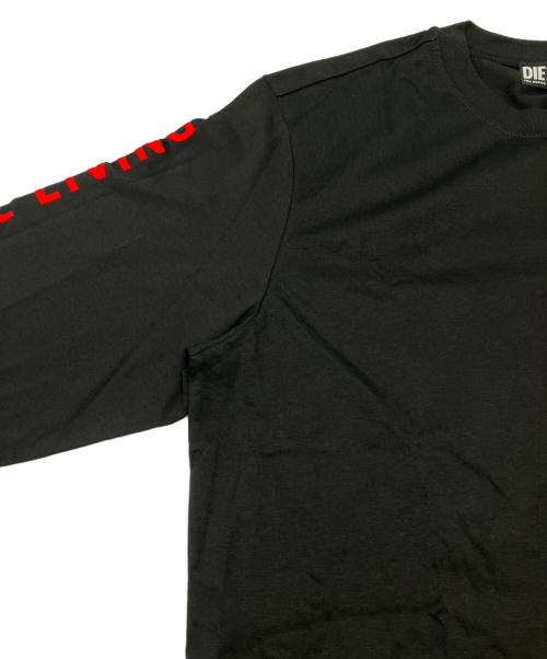 DIESEL（ディーゼル）DIESEL (ディーゼル) ロングスリープTシャツ ブラック サイズ:Ｍの古着・服飾アイテム