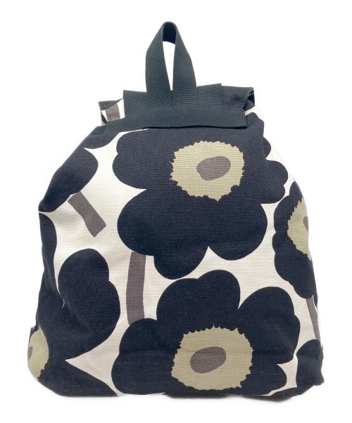 marimekko（マリメッコ）marimekko (マリメッコ) リュック ホワイト×ブラックの古着・服飾アイテム