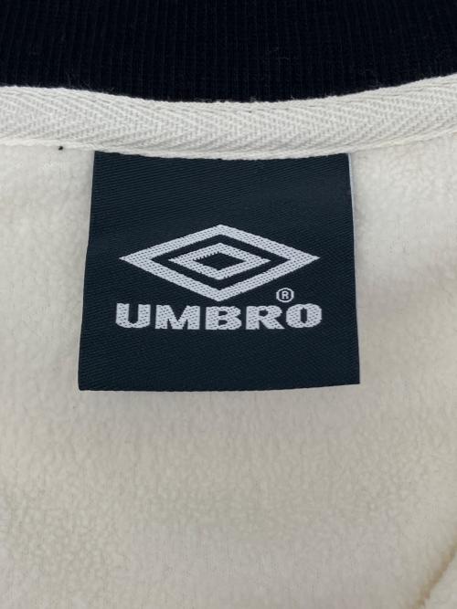 UMBRO（アンブロ）UMBRO (アンブロ) ハーフジップスウェット ホワイト サイズ:Lの古着・服飾アイテム