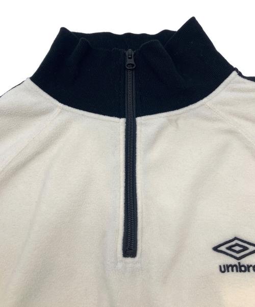 UMBRO（アンブロ）UMBRO (アンブロ) ハーフジップスウェット ホワイト サイズ:Lの古着・服飾アイテム