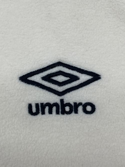 UMBRO（アンブロ）UMBRO (アンブロ) ハーフジップスウェット ホワイト サイズ:Lの古着・服飾アイテム