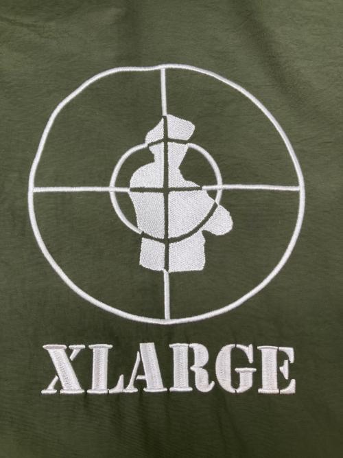 X-LARGE（エクストララージ）X-LARGE (エクストララージ) PUBLIC ENEMY (パブリック エネミー) 中綿ジャケット カーキ×ブラック サイズ:XLの古着・服飾アイテム