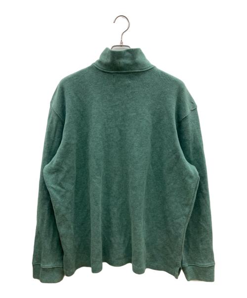 POLO RALPH LAUREN（ポロ・ラルフローレン）POLO RALPH LAUREN (ポロ・ラルフローレン) ハーフジップスウェット グリーン サイズ:XXLの古着・服飾アイテム