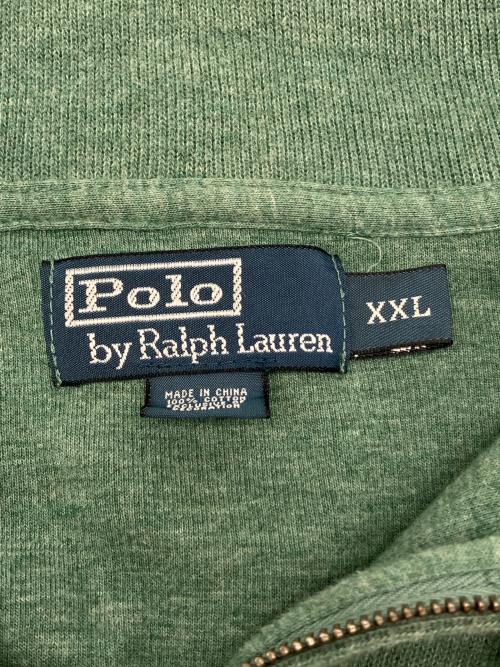 POLO RALPH LAUREN（ポロ・ラルフローレン）POLO RALPH LAUREN (ポロ・ラルフローレン) ハーフジップスウェット グリーン サイズ:XXLの古着・服飾アイテム