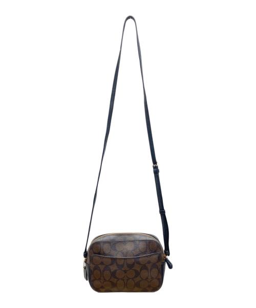 COACH（コーチ）COACH (コーチ) ショルダーバッグ シグネチャー ブラック×ブラウンの古着・服飾アイテム
