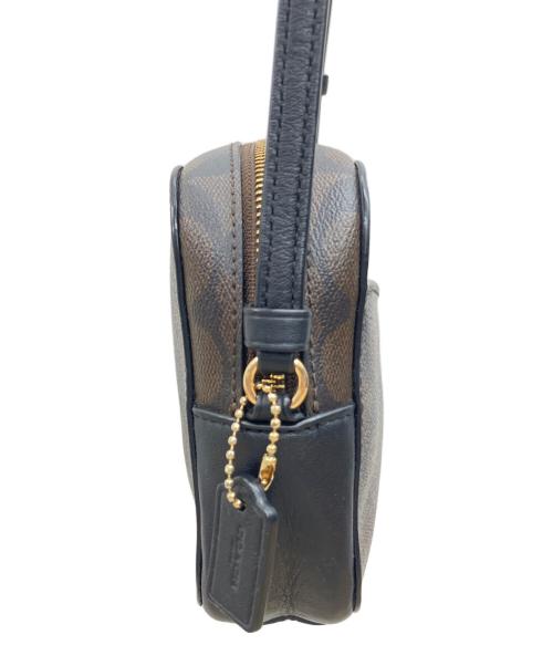 COACH（コーチ）COACH (コーチ) ショルダーバッグ シグネチャー ブラック×ブラウンの古着・服飾アイテム