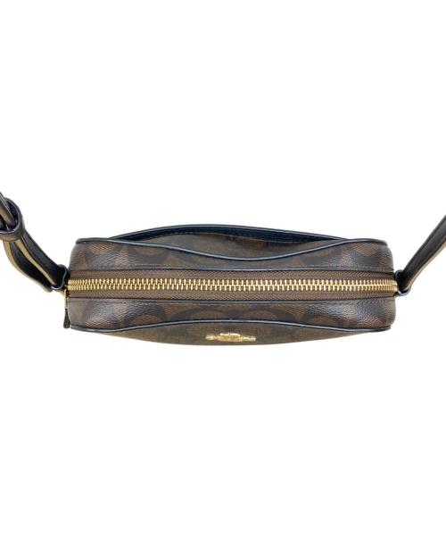 COACH（コーチ）COACH (コーチ) ショルダーバッグ シグネチャー ブラック×ブラウンの古着・服飾アイテム