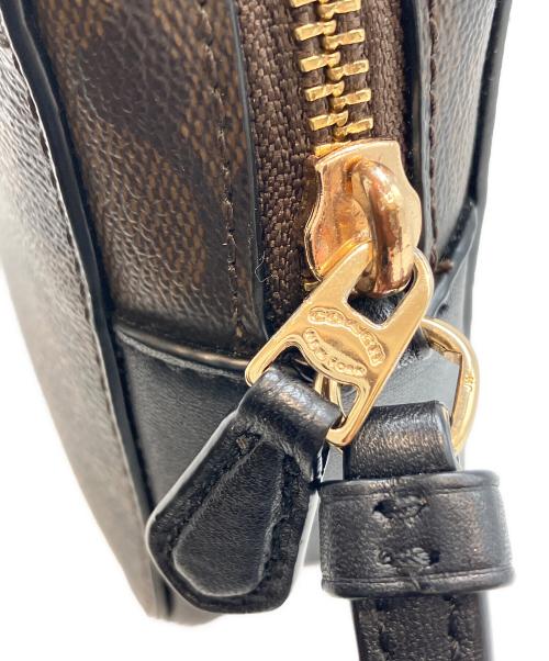 COACH（コーチ）COACH (コーチ) ショルダーバッグ シグネチャー ブラック×ブラウンの古着・服飾アイテム