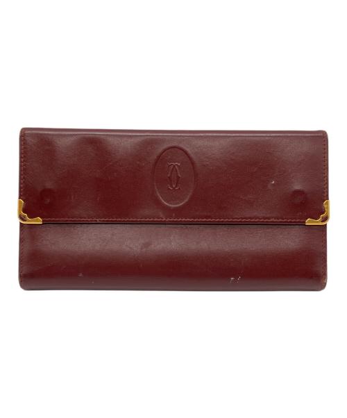 Cartier（カルティエ）Cartier (カルティエ) 長財布 ワインレッドの古着・服飾アイテム