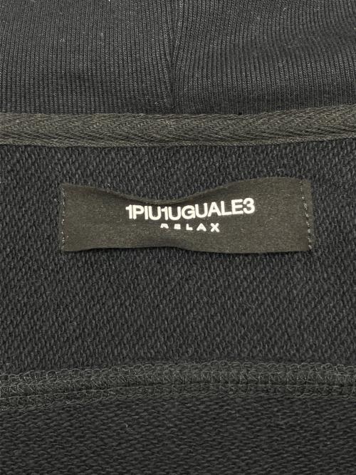 1PIU1UGUALE3 RELAX（ウノピゥウノウグァーレトレ リラックス）1PIU1UGUALE3 RELAX (ウノピゥウノウグァーレトレ リラックス) ジップパーカー ブラック サイズ:Lの古着・服飾アイテム