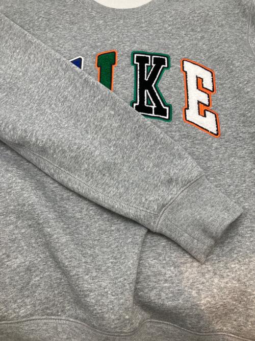 NIKE（ナイキ）NIKE (ナイキ) CLUBクルースウェットBB LTTRS　2025モデル グレー サイズ:Lの古着・服飾アイテム