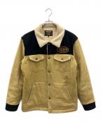 VANSONバンソン）の古着「裏ボアコーデュロイジャケット」｜ベージュ