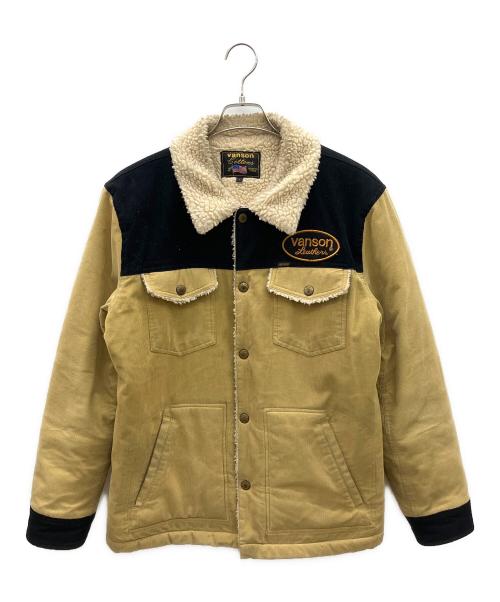 VANSON（バンソン）VANSON (バンソン) 裏ボアコーデュロイジャケット ベージュ サイズ:Lの古着・服飾アイテム