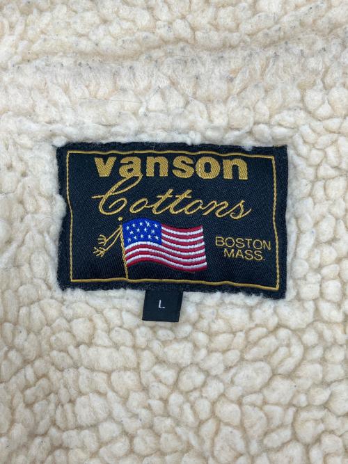 VANSON（バンソン）VANSON (バンソン) 裏ボアコーデュロイジャケット ベージュ サイズ:Lの古着・服飾アイテム