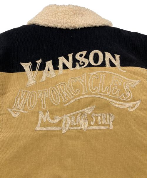 VANSON（バンソン）VANSON (バンソン) 裏ボアコーデュロイジャケット ベージュ サイズ:Lの古着・服飾アイテム