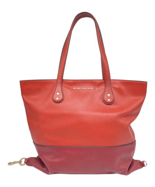 MARC JACOBS（マークジェイコブス）MARC JACOBS (マークジェイコブス) トートバッグ オレンジ×レッドの古着・服飾アイテム