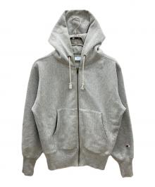 Champion REVERSE WEAVE（チャンピオン リバース ウィーブ）の古着「ジップパーカー」｜グレー