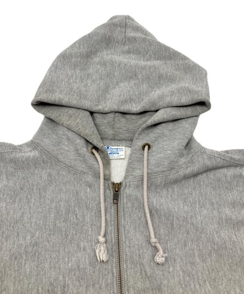Champion REVERSE WEAVE（チャンピオン リバース ウィーブ）Champion REVERSE WEAVE (チャンピオン リバース ウィーブ) ジップパーカー グレー サイズ:Ｍの古着・服飾アイテム