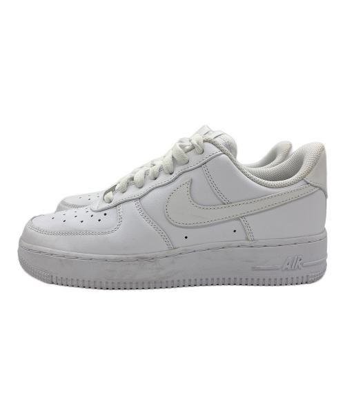 NIKE（ナイキ）NIKE (ナイキ) AIR FORCE1 ホワイト サイズ:24.5cmの古着・服飾アイテム
