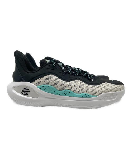 UNDER ARMOUR（アンダーアーマー）UNDER ARMOUR (アンダーアーマー) バスケットボールシューズ ブラック×ホワイト×グリーン サイズ:27cmの古着・服飾アイテム