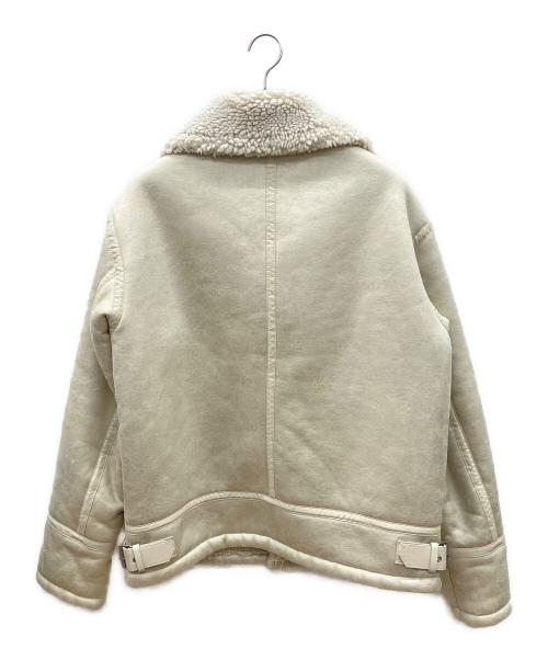 ZARA（ザラ）ZARA (ザラ) ライダースジャケット アイボリー サイズ:XLの古着・服飾アイテム