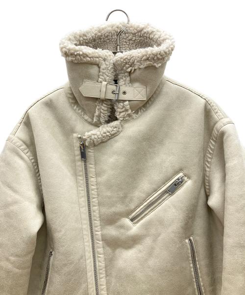 ZARA（ザラ）ZARA (ザラ) ライダースジャケット アイボリー サイズ:XLの古着・服飾アイテム