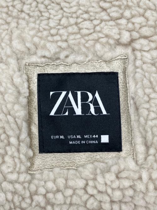 ZARA（ザラ）ZARA (ザラ) ライダースジャケット アイボリー サイズ:XLの古着・服飾アイテム
