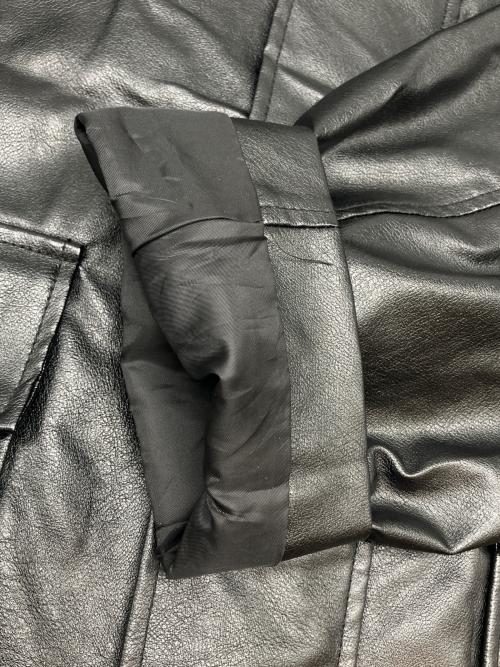 ADRER（アドラー）ADRER (アドラー) フェイクレザージャケット ブラック サイズ:Lの古着・服飾アイテム