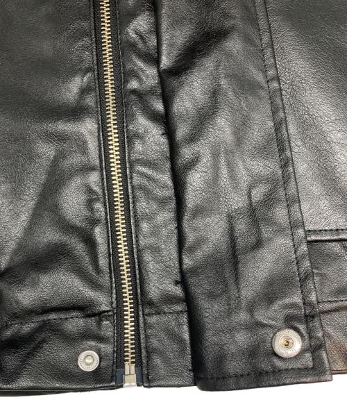ADRER（アドラー）ADRER (アドラー) フェイクレザージャケット ブラック サイズ:Lの古着・服飾アイテム