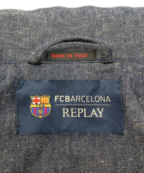 REPLAY（リプレイ）REPLAY (リプレイ) FCバルセロナ (エフシーバルセロナ) デニムジャケット インディゴ サイズ:Ｍの古着・服飾アイテム
