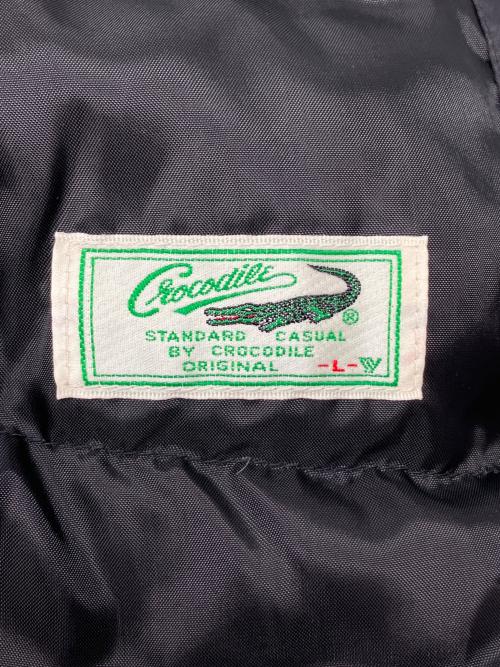 CROCODILE（クロコダイル）CROCODILE (クロコダイル) ダウンジャケット ブラック サイズ:Lの古着・服飾アイテム