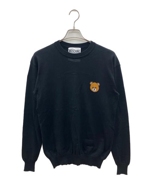 MOSCHINO（モスキーノ）MOSCHINO (モスキーノ) 薄手ニット ブラック サイズ:38の古着・服飾アイテム
