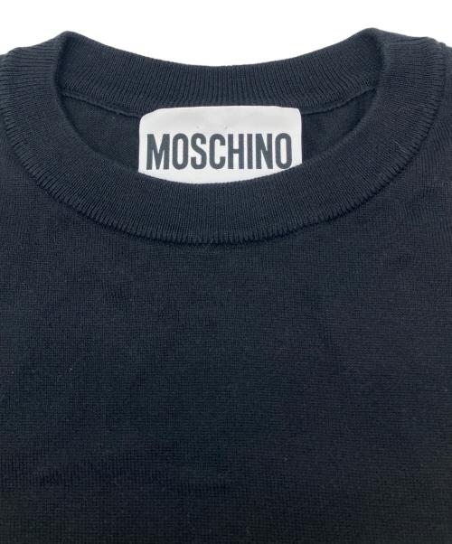 MOSCHINO（モスキーノ）MOSCHINO (モスキーノ) 薄手ニット ブラック サイズ:38の古着・服飾アイテム