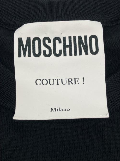 MOSCHINO（モスキーノ）MOSCHINO (モスキーノ) 薄手ニット ブラック サイズ:38の古着・服飾アイテム