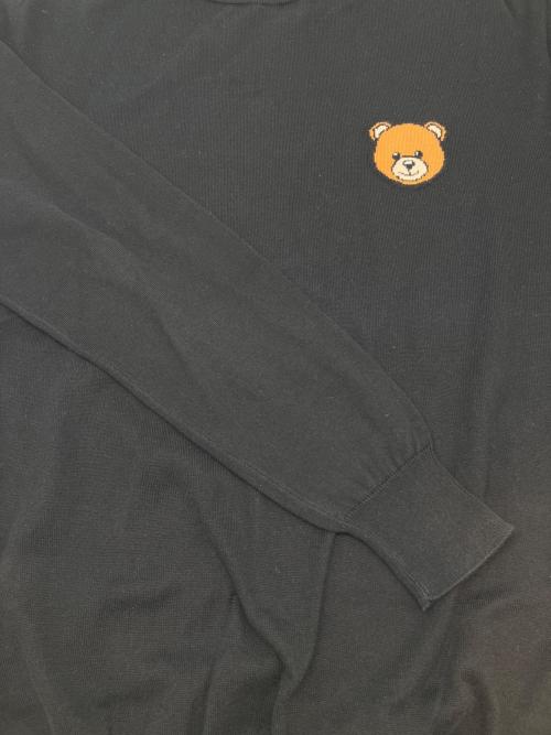 MOSCHINO（モスキーノ）MOSCHINO (モスキーノ) 薄手ニット ブラック サイズ:38の古着・服飾アイテム
