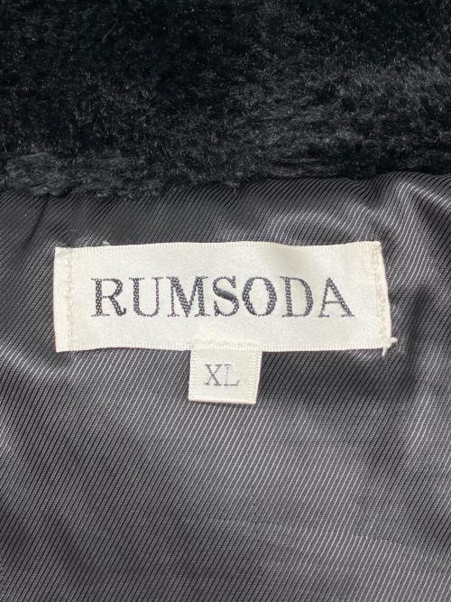 RUMSODA（ラムソーダ）RUMSODA (ラムソーダ) ボアジャケット ブラック×ホワイト サイズ:XLの古着・服飾アイテム
